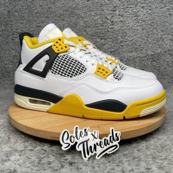 Air Jordan 4 Retro 'Vivid Sulfur' Size 9.5 Women Sneakers - Picture 3 of 7